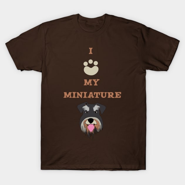 MIniature Schnauzer T-Shirt by t3od0ra